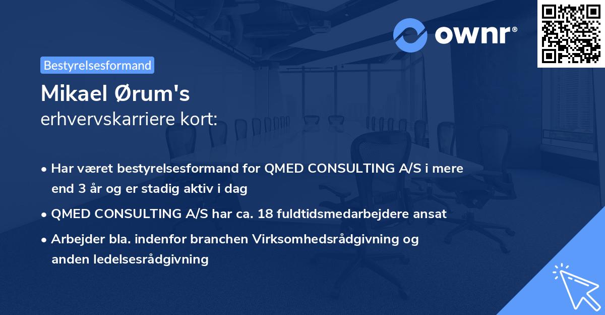 Mikael Ørum's erhvervskarriere kort