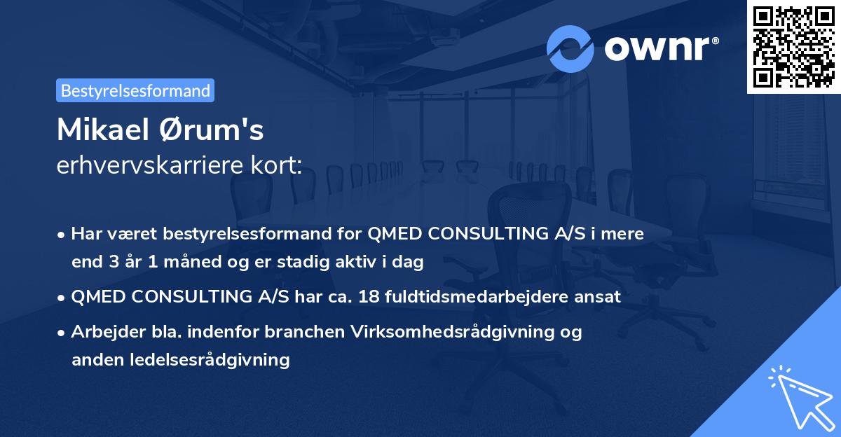 Mikael Ørum's erhvervskarriere kort