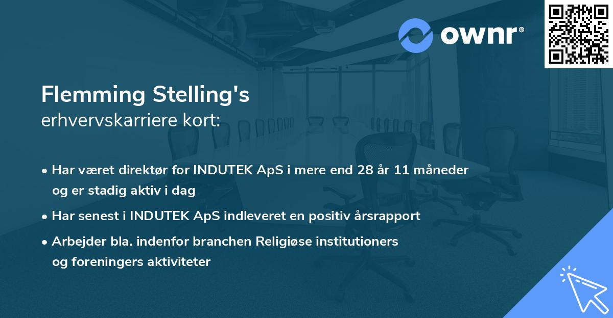 Flemming Stelling's erhvervskarriere kort