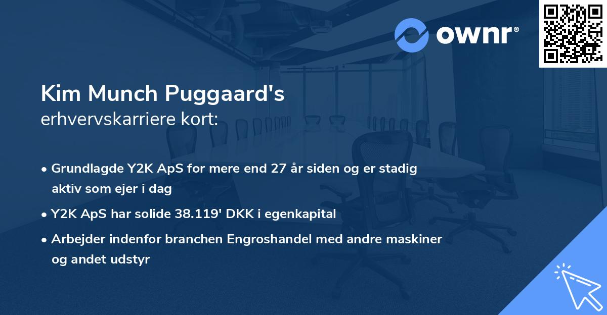 Kim Munch Puggaard's erhvervskarriere kort