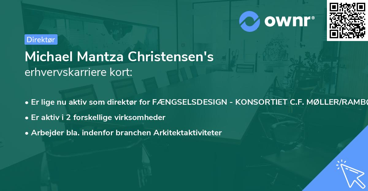 Michael Mantza Christensen's erhvervskarriere kort