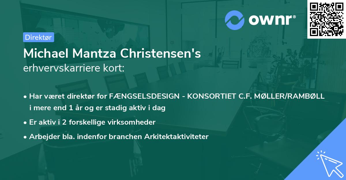 Michael Mantza Christensen's erhvervskarriere kort