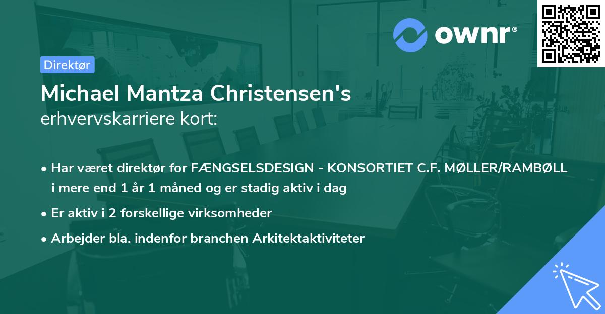 Michael Mantza Christensen's erhvervskarriere kort