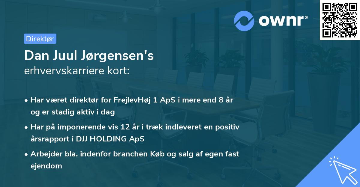Dan Juul Jørgensen's erhvervskarriere kort