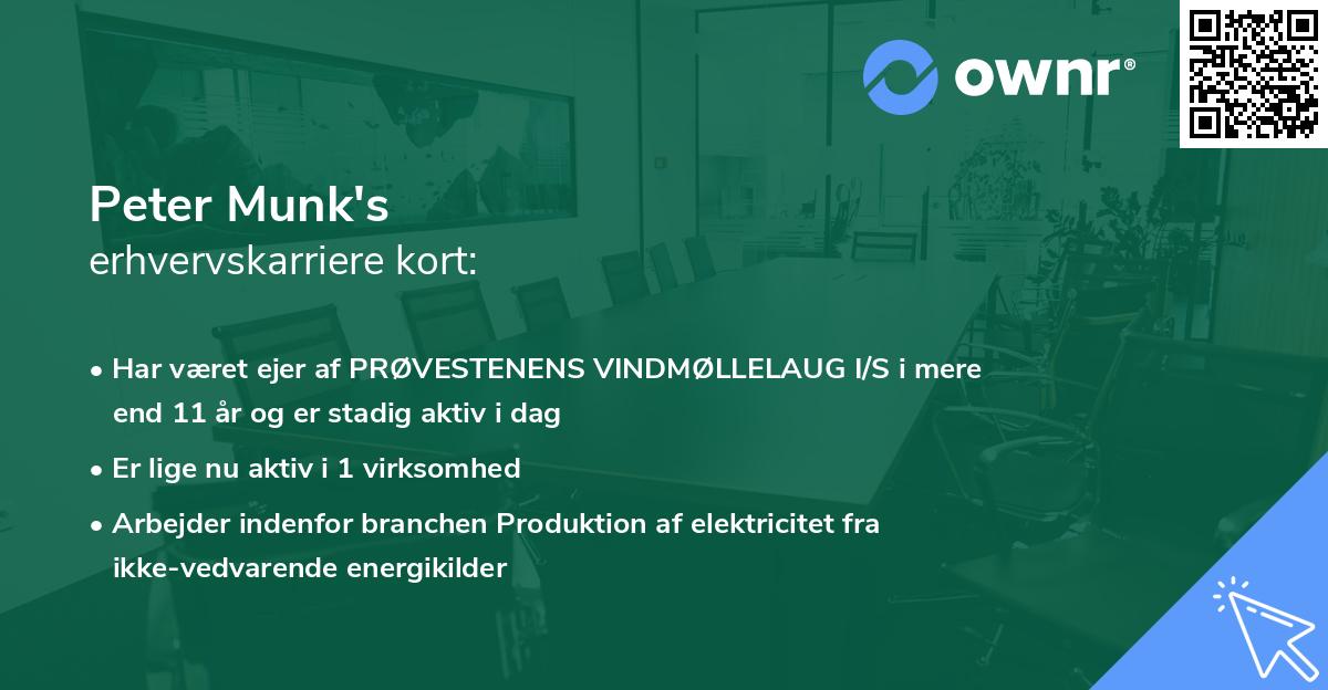 Peter Munk's erhvervskarriere kort
