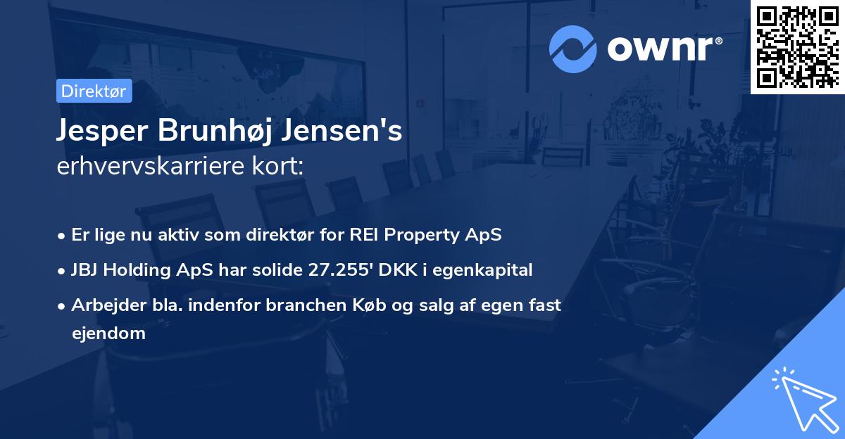 Jesper Brunhøj Jensen's erhvervskarriere kort