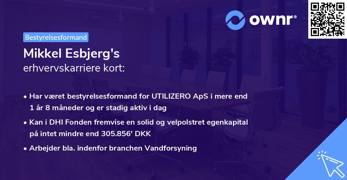 Mikkel Esbjerg's erhvervskarriere kort