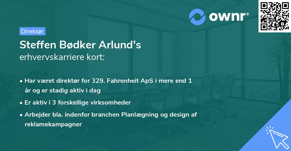 Steffen Bødker Arlund's erhvervskarriere kort