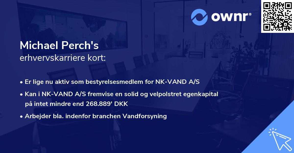 Michael Perch's erhvervskarriere kort