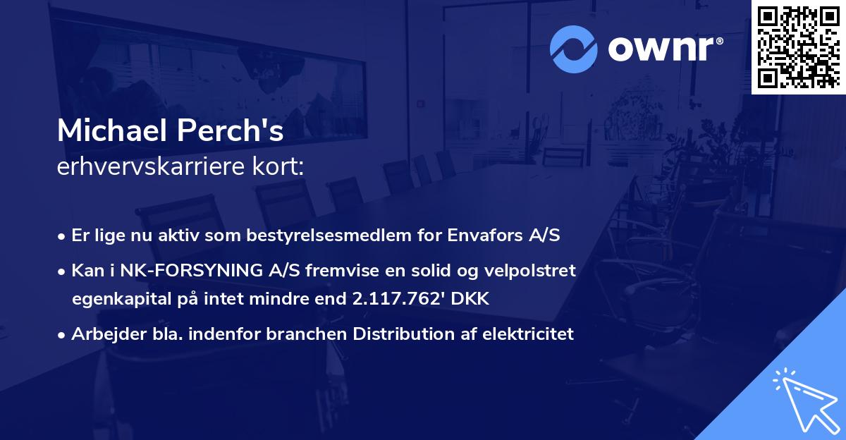 Michael Perch's erhvervskarriere kort