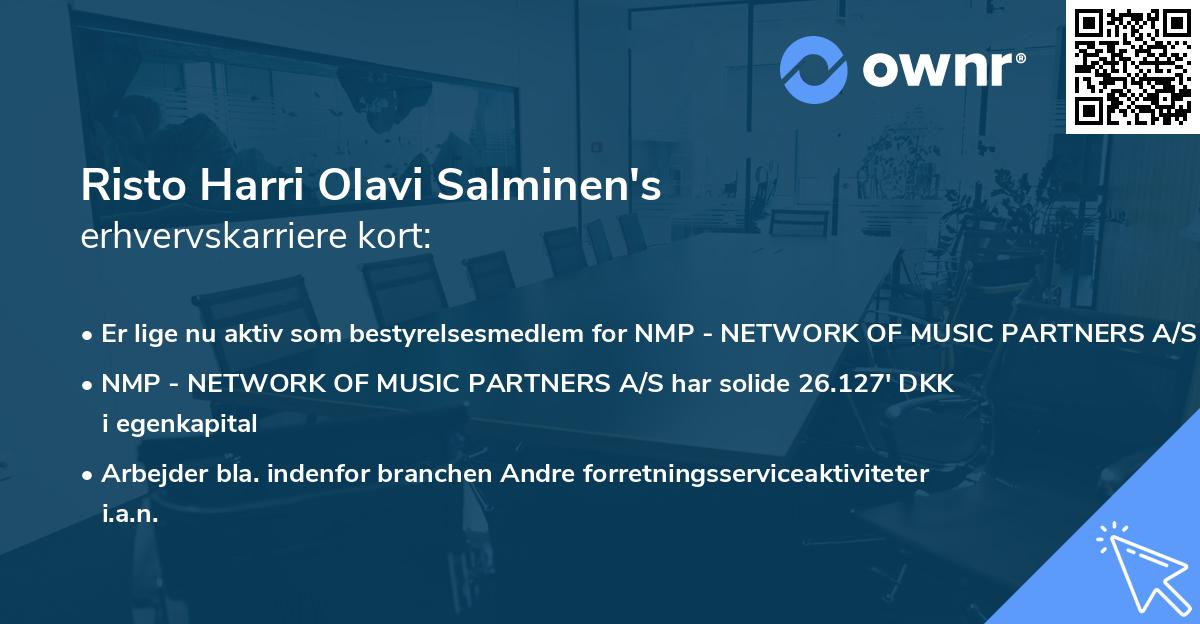 Risto Harri Olavi Salminen's erhvervskarriere kort
