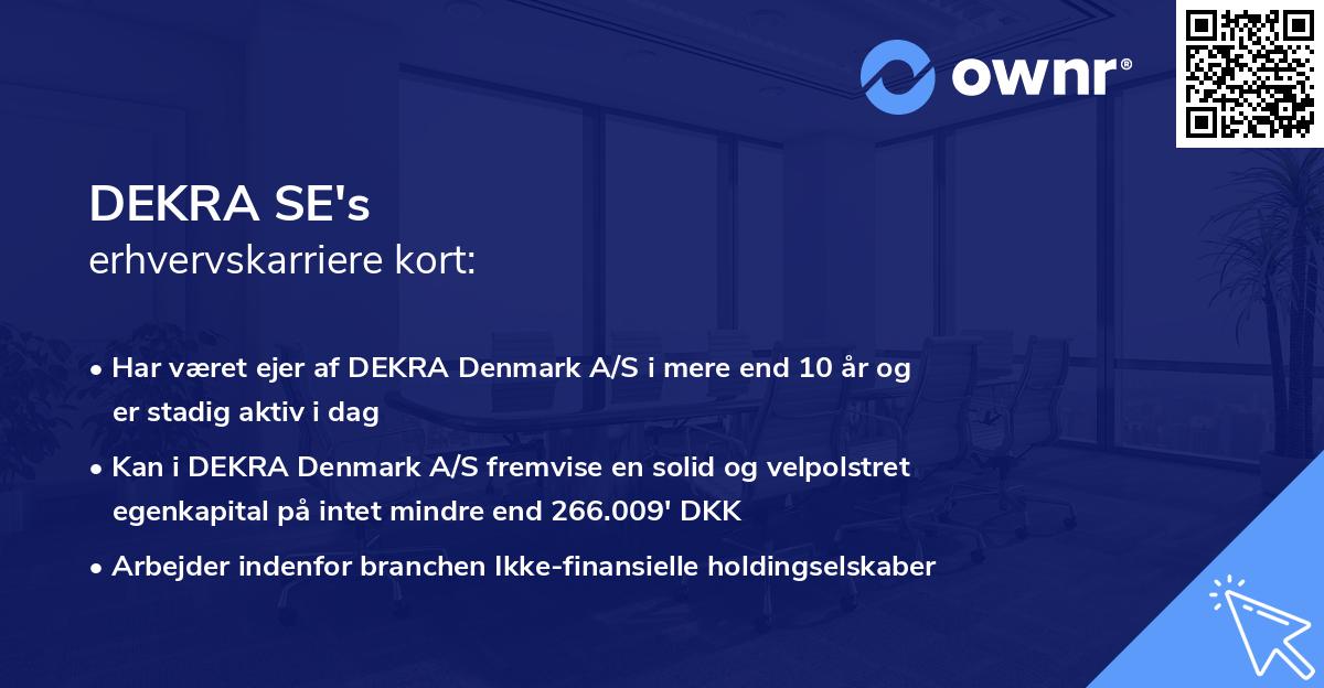 DEKRA SE's erhvervskarriere kort