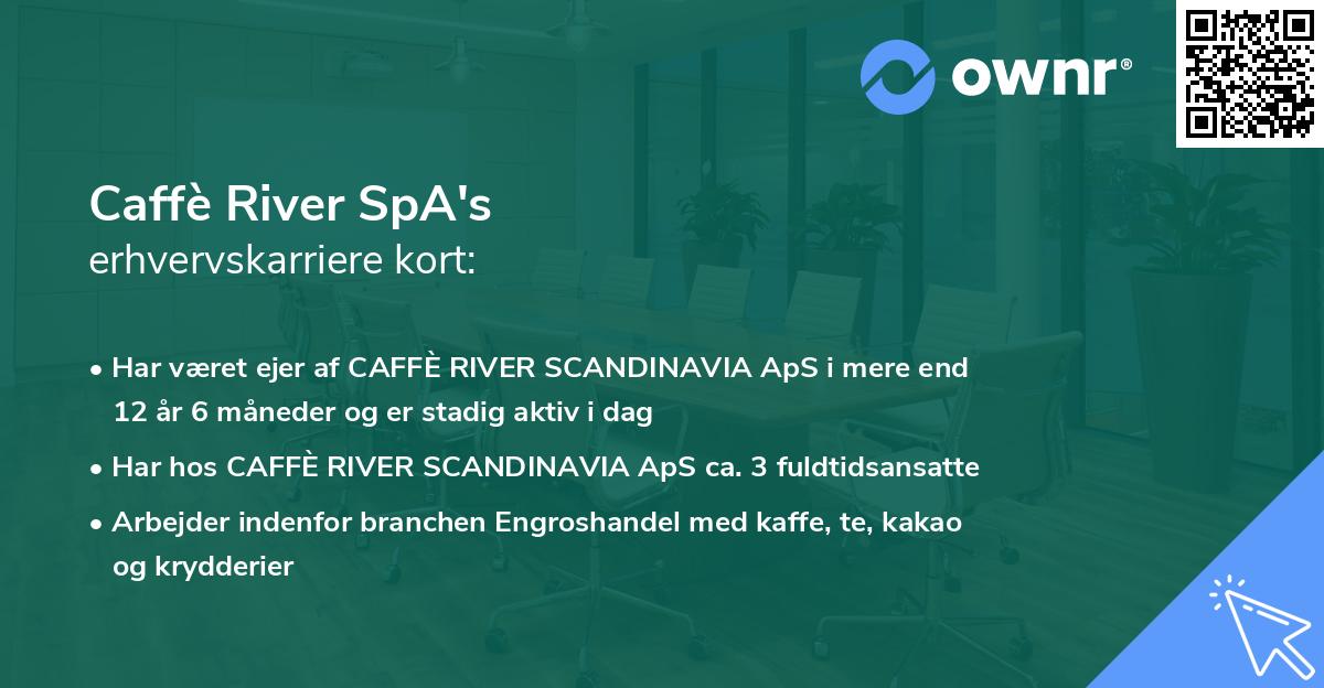 Caffè River SpA's erhvervskarriere kort