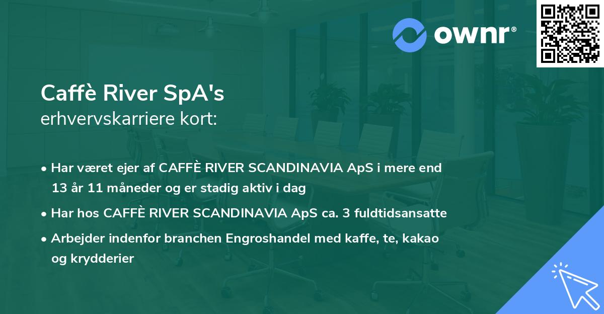 Caffè River SpA's erhvervskarriere kort