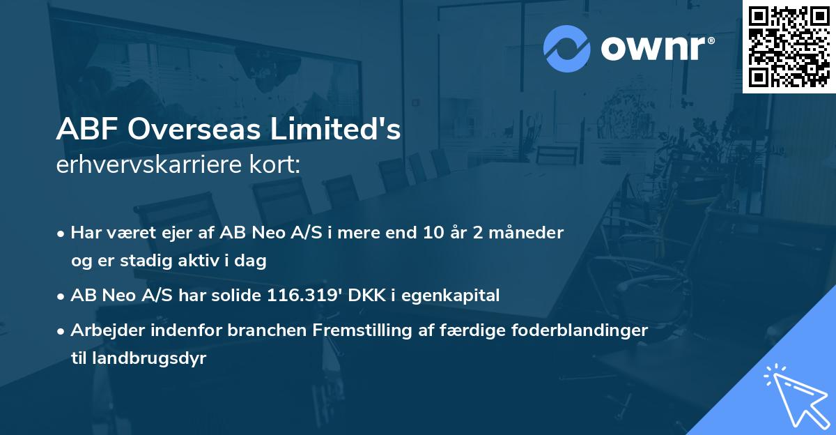 ABF Overseas Limited's erhvervskarriere kort