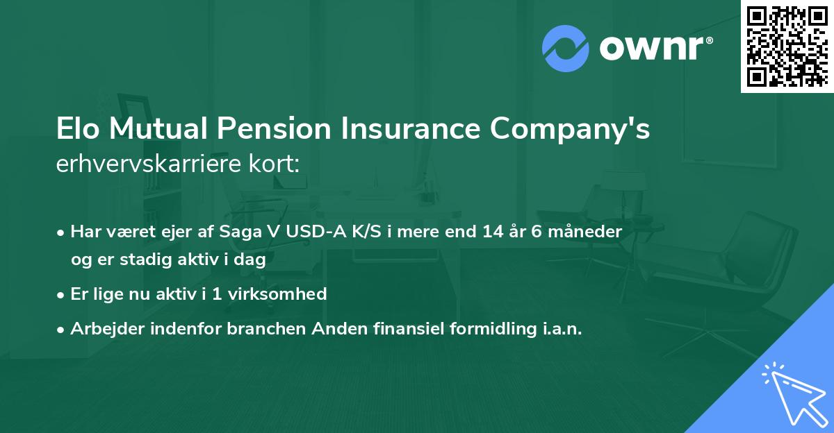 Elo Mutual Pension Insurance Company's erhvervskarriere kort