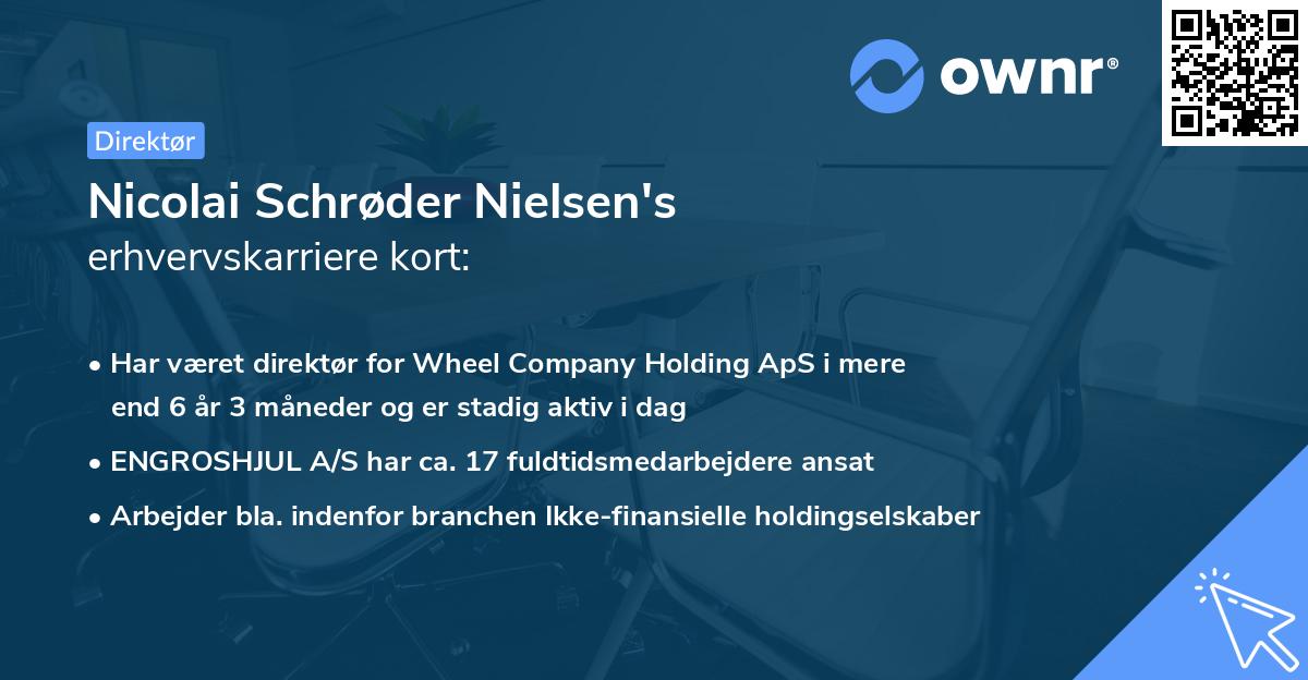 Nicolai Schrøder Nielsen's erhvervskarriere kort