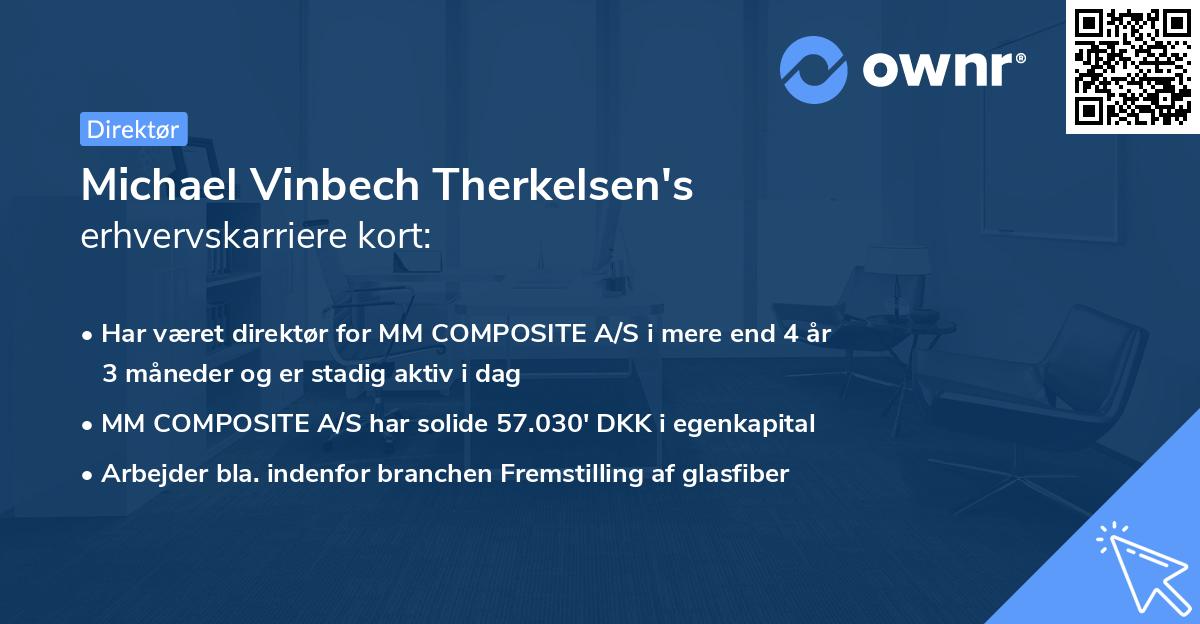 Michael Vinbech Therkelsen's erhvervskarriere kort