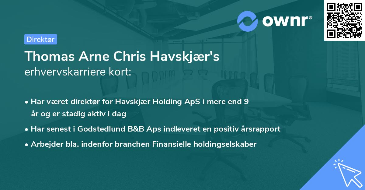 Thomas Arne Chris Havskjær's erhvervskarriere kort