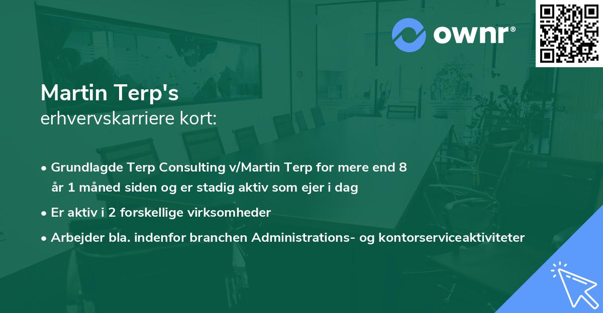 Martin Terp's erhvervskarriere kort