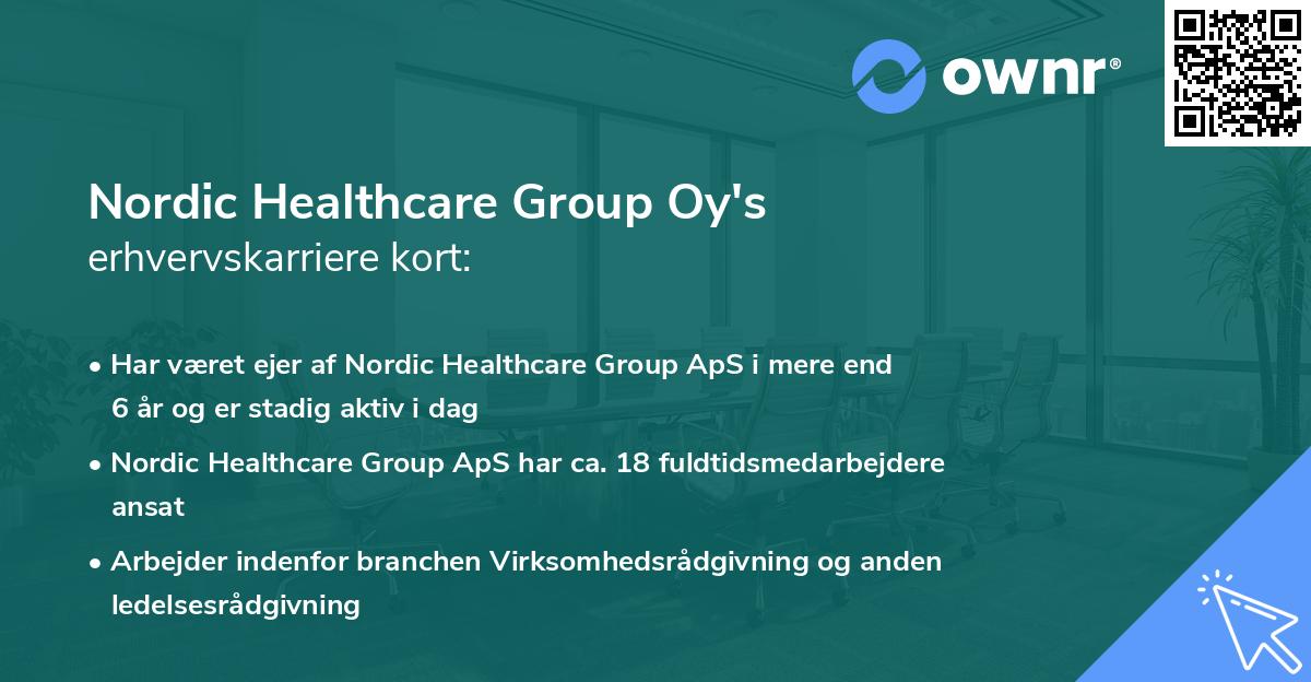 Nordic Healthcare Group Oy's erhvervskarriere kort