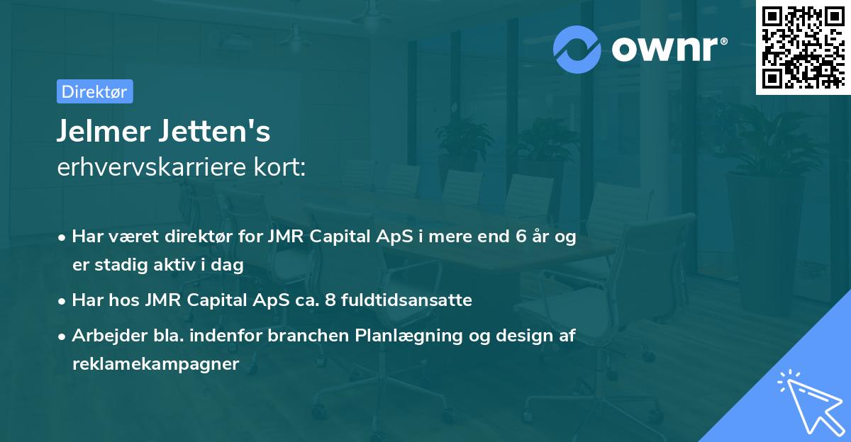 Jelmer Jetten's erhvervskarriere kort