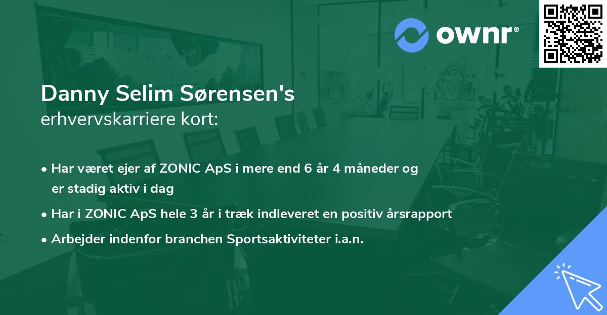 Danny Selim Sørensen's erhvervskarriere kort