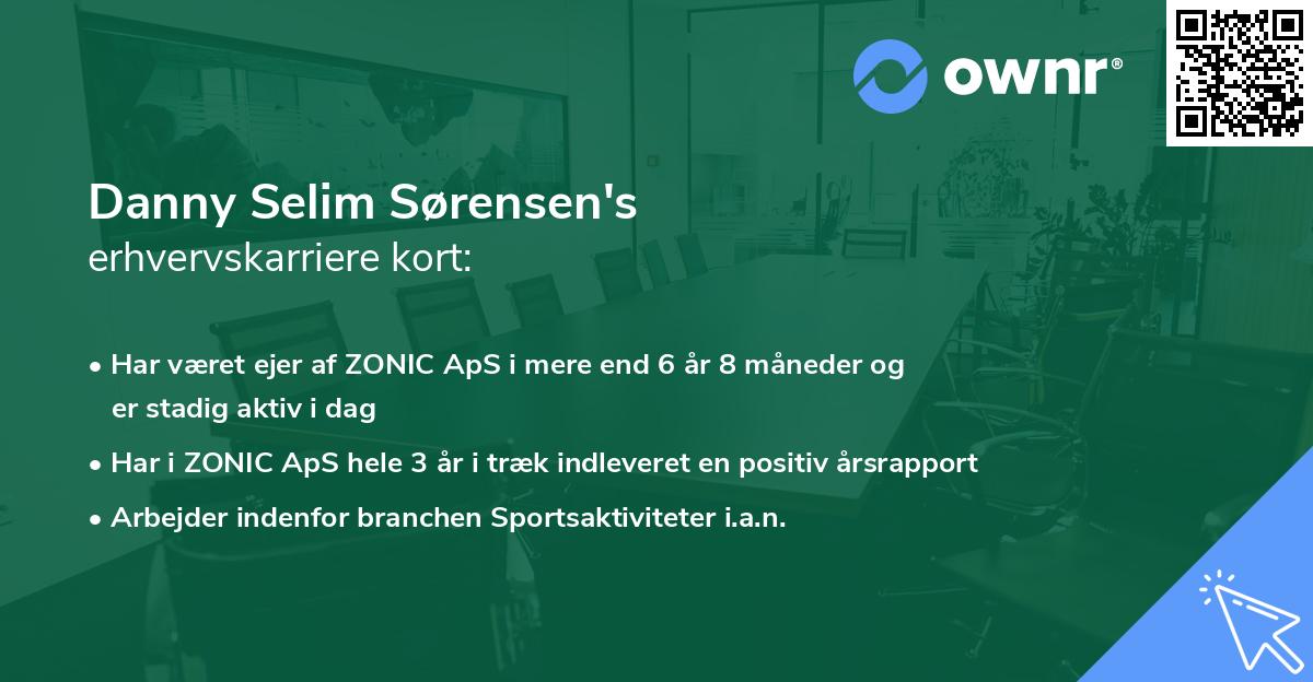 Danny Selim Sørensen's erhvervskarriere kort