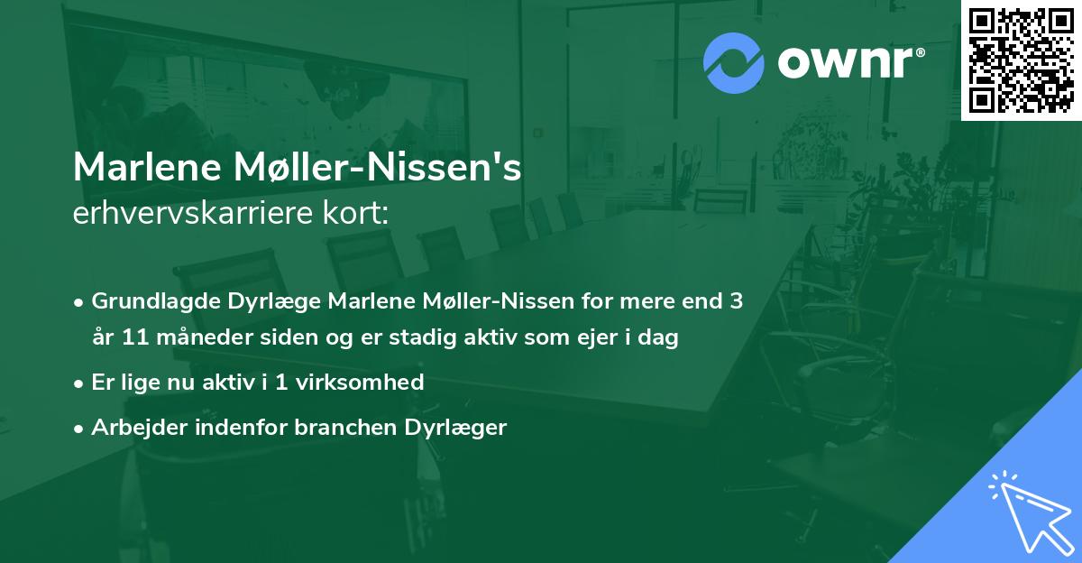 Marlene Møller-Nissen's erhvervskarriere kort