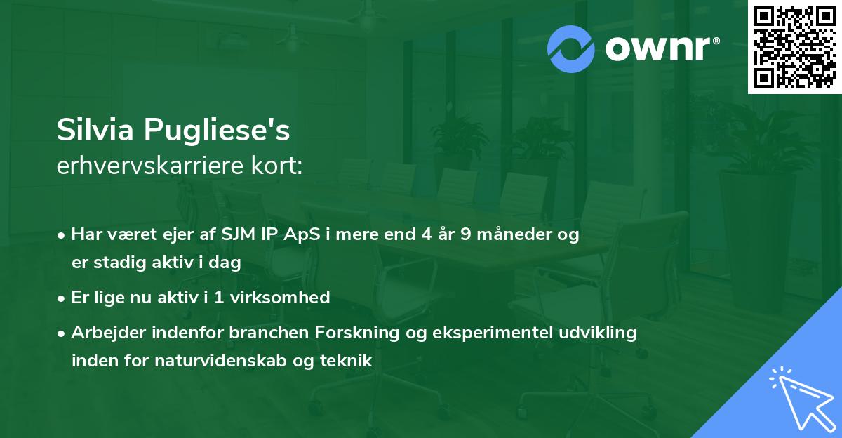 Silvia Pugliese's erhvervskarriere kort