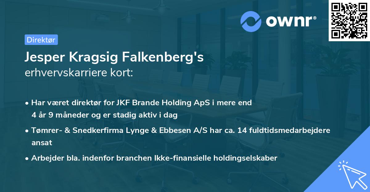 Jesper Kragsig Falkenberg's erhvervskarriere kort