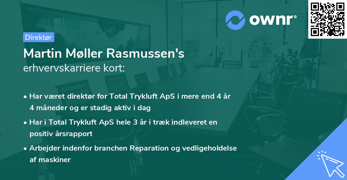 Martin Møller Rasmussen's erhvervskarriere kort