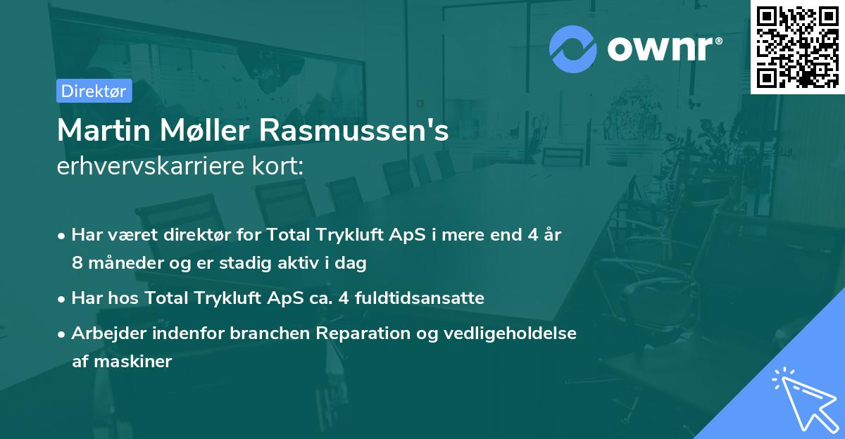 Martin Møller Rasmussen's erhvervskarriere kort