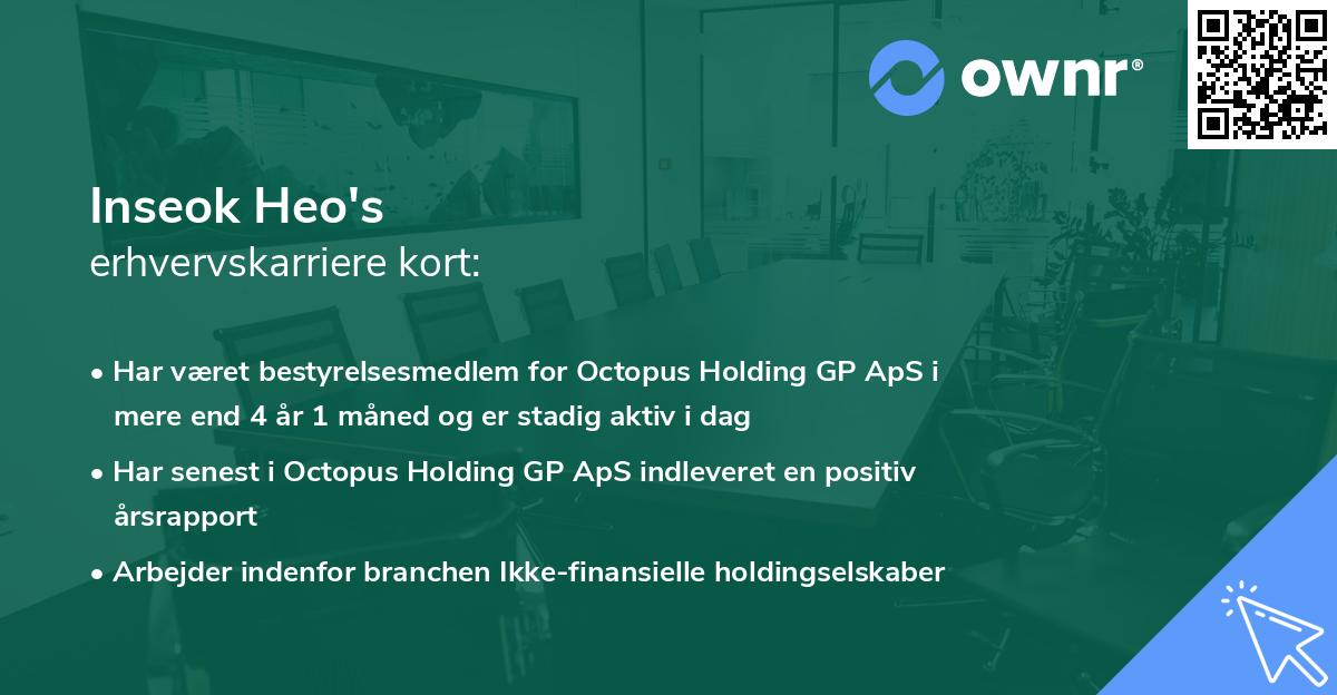 Inseok Heo's erhvervskarriere kort