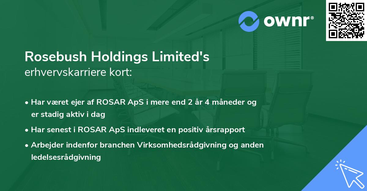 Rosebush Holdings Limited's erhvervskarriere kort