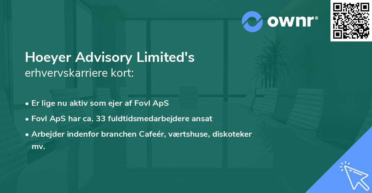 Hoeyer Advisory Limited's erhvervskarriere kort