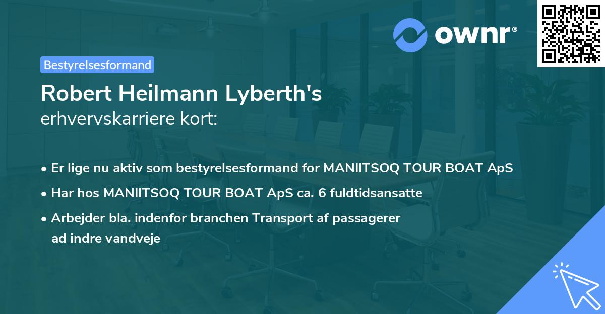 Robert Heilmann Lyberth's erhvervskarriere kort