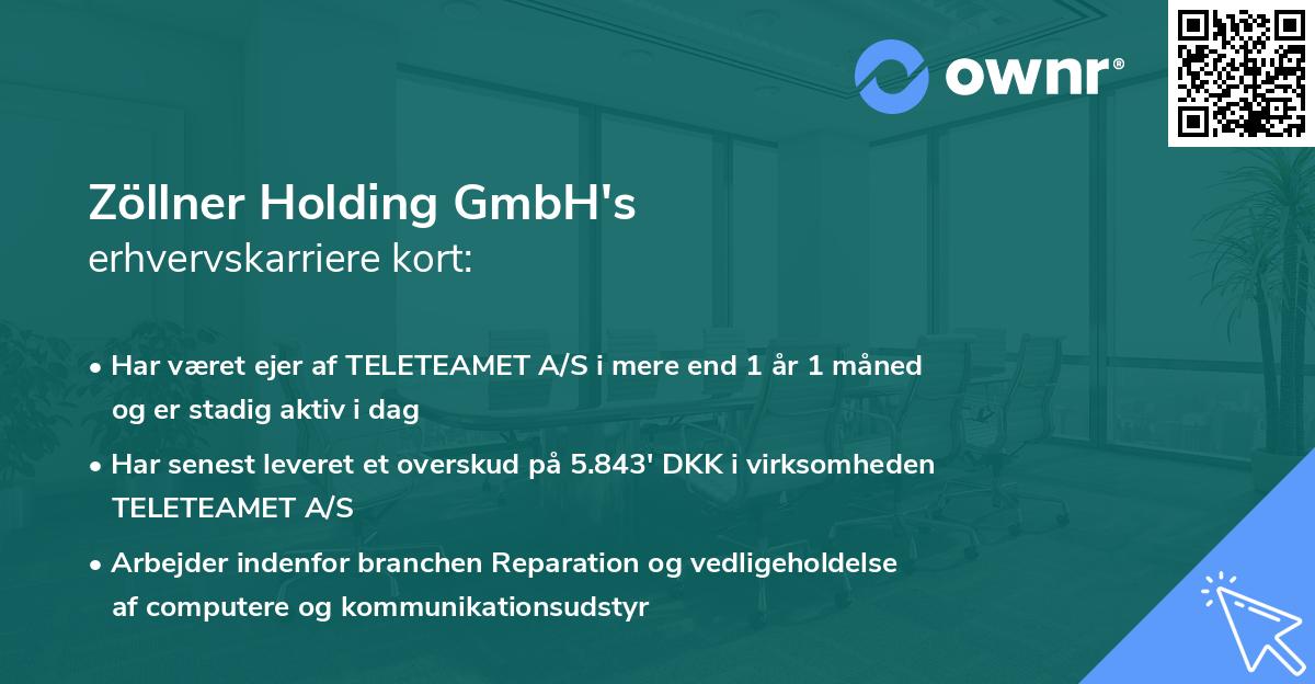 Zöllner Holding GmbH's erhvervskarriere kort