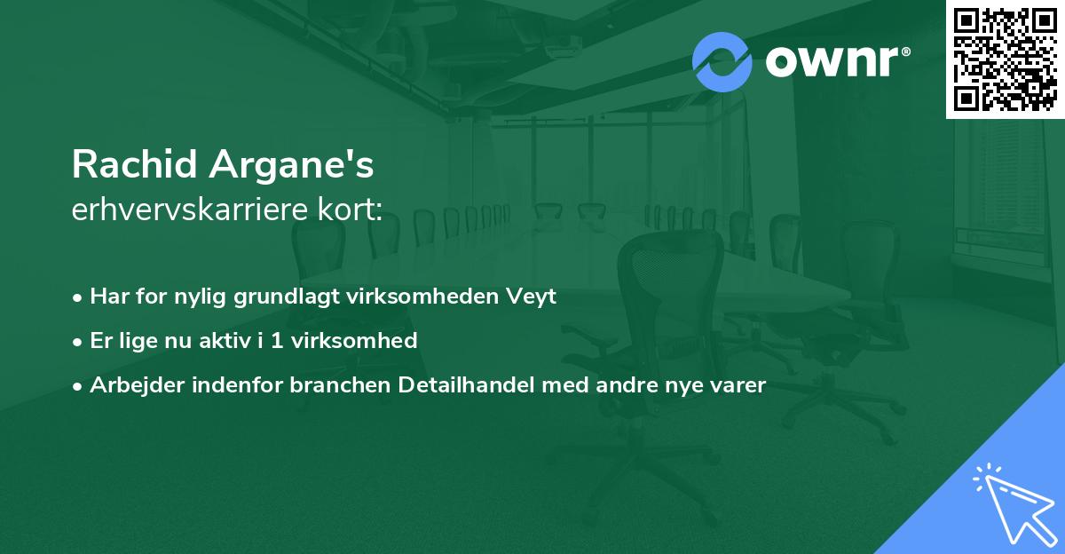 Rachid Argane's erhvervskarriere kort