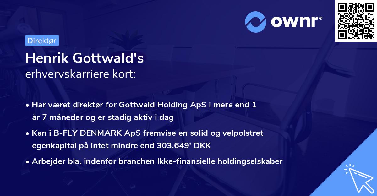 Henrik Gottwald's erhvervskarriere kort