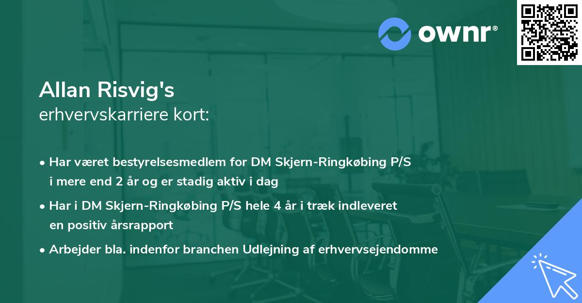 Allan Risvig's erhvervskarriere kort