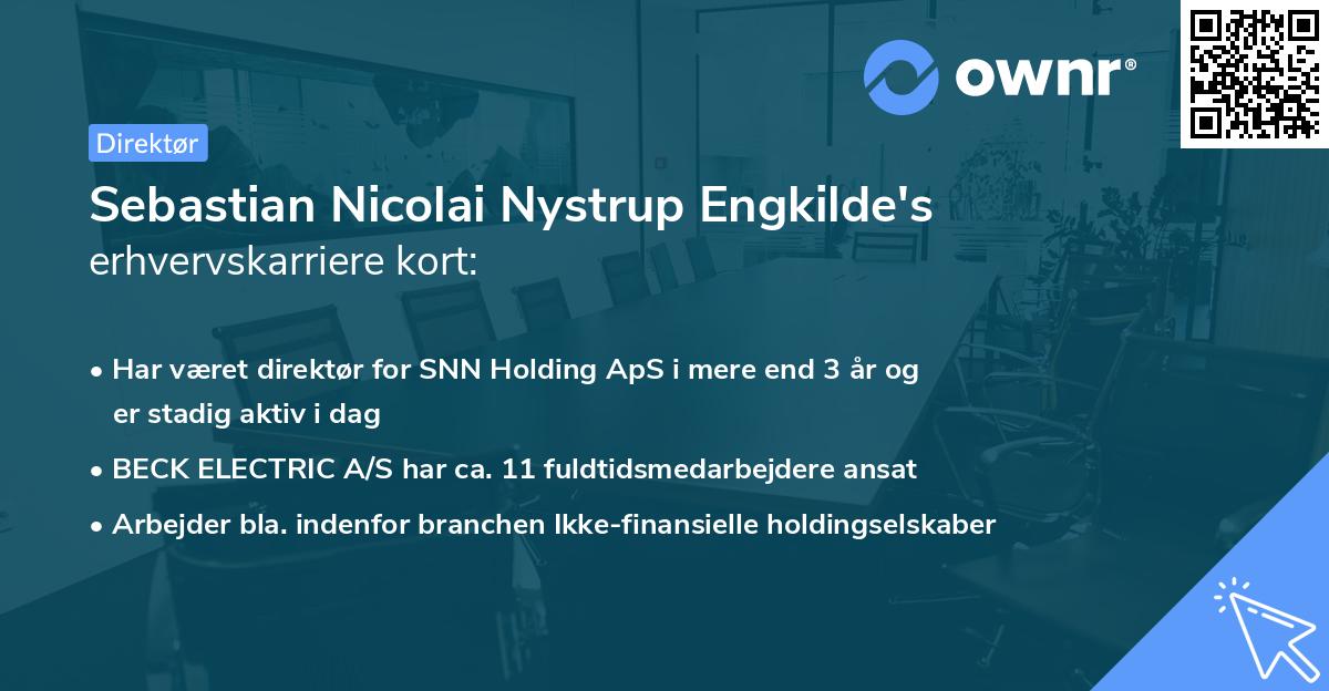 Sebastian Nicolai Nystrup Engkilde's erhvervskarriere kort