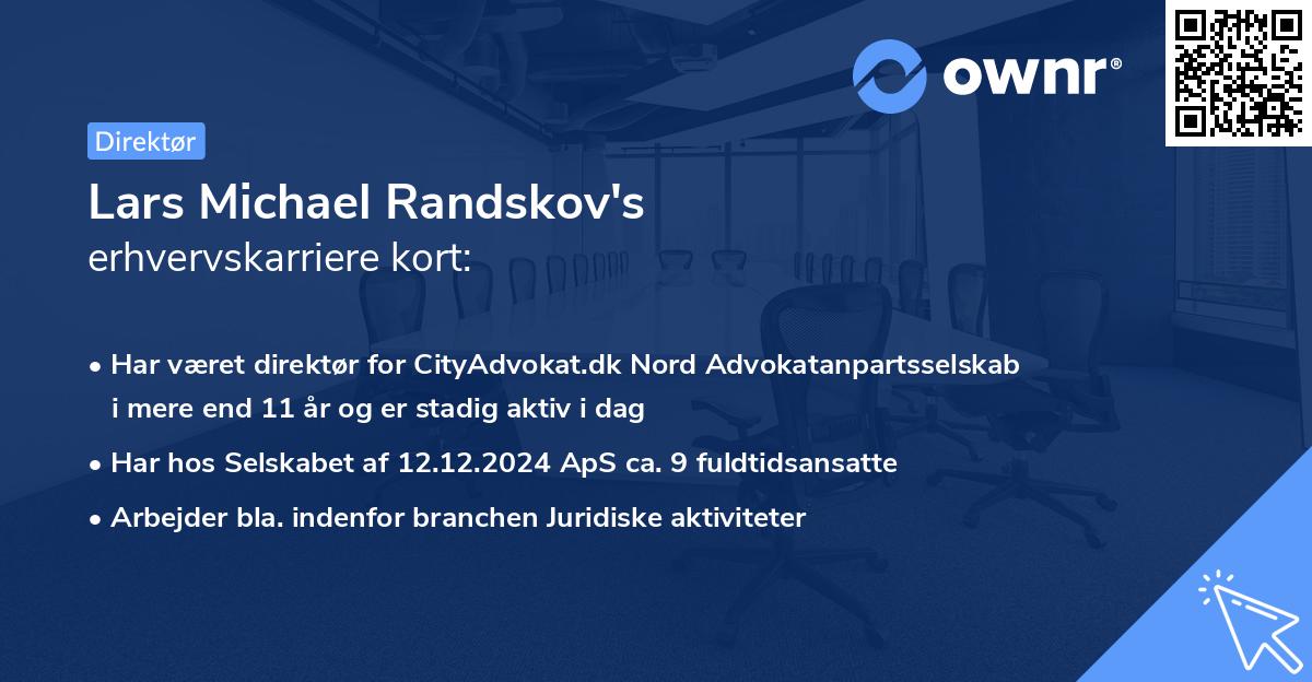 Lars Michael Randskov's erhvervskarriere kort