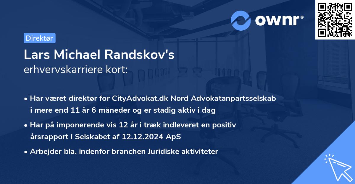 Lars Michael Randskov's erhvervskarriere kort