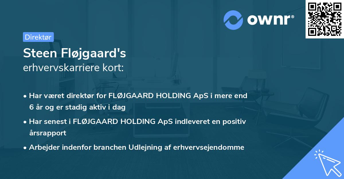 Steen Fløjgaard's erhvervskarriere kort