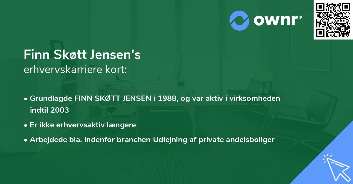Finn Skøtt Jensen's erhvervskarriere kort