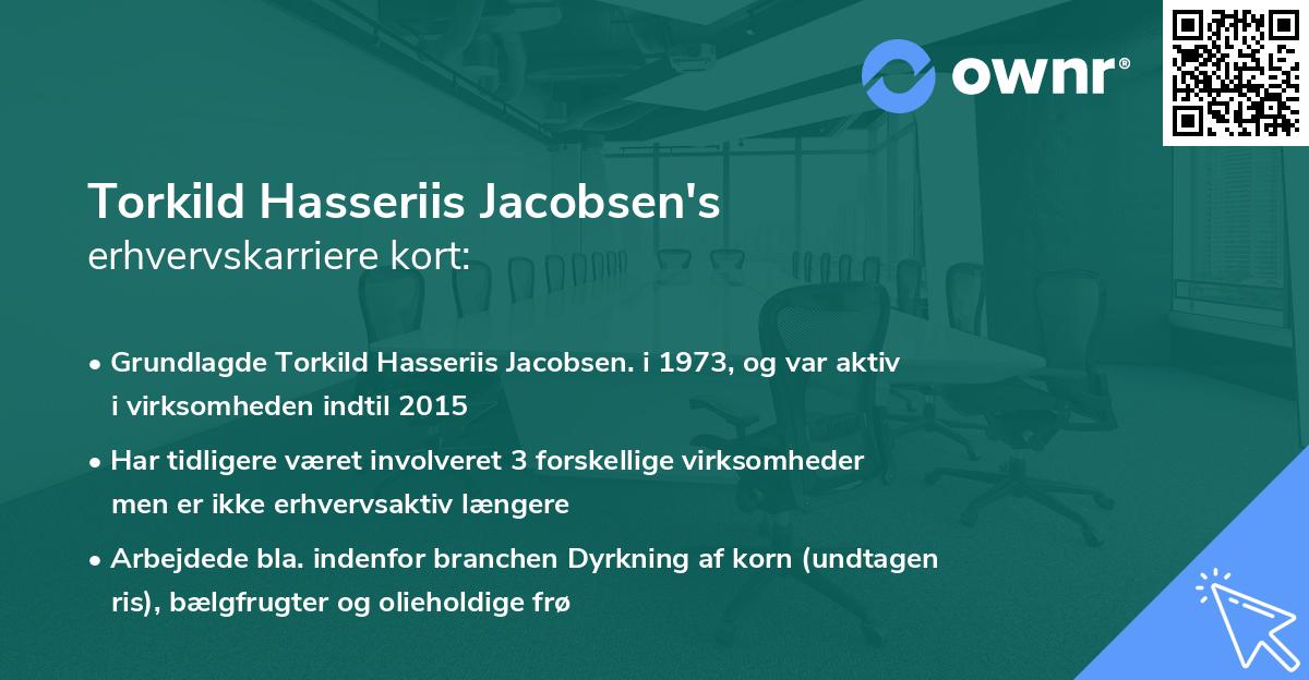 Torkild Hasseriis Jacobsen's erhvervskarriere kort
