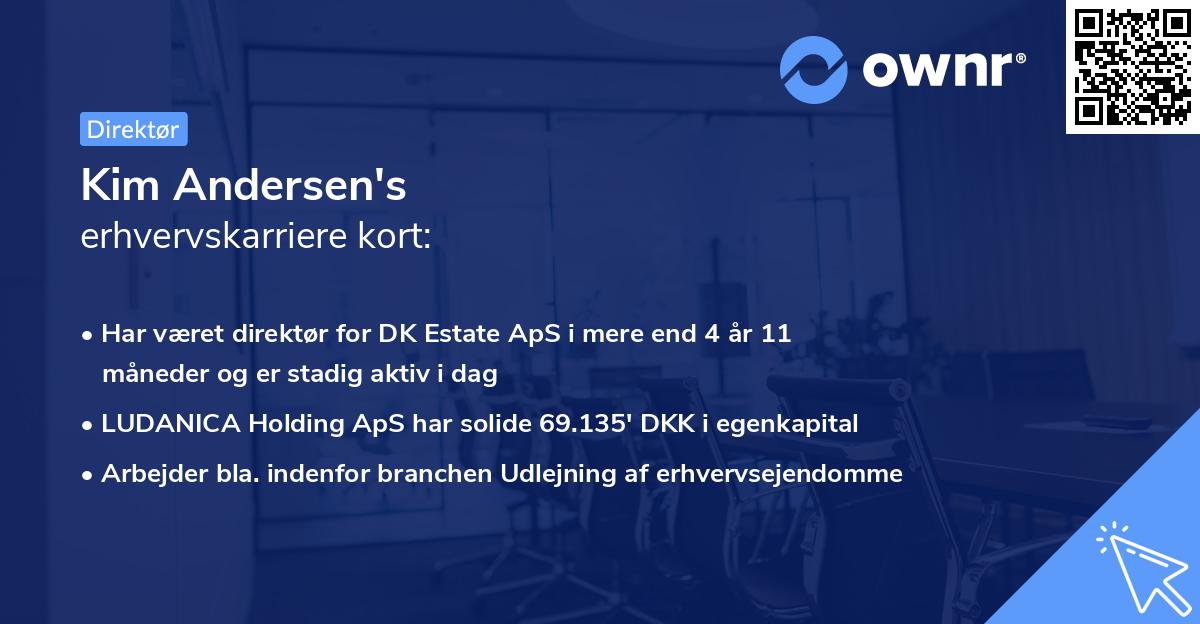 Kim Andersen's erhvervskarriere kort