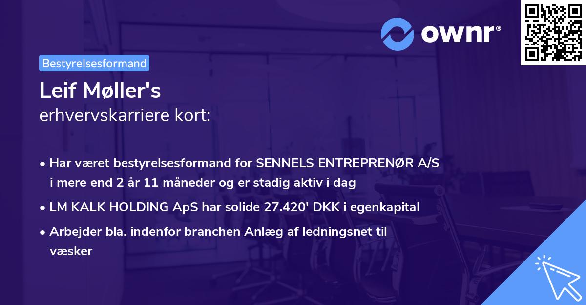 Leif Møller's erhvervskarriere kort