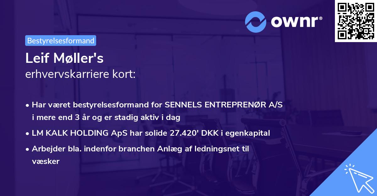 Leif Møller's erhvervskarriere kort